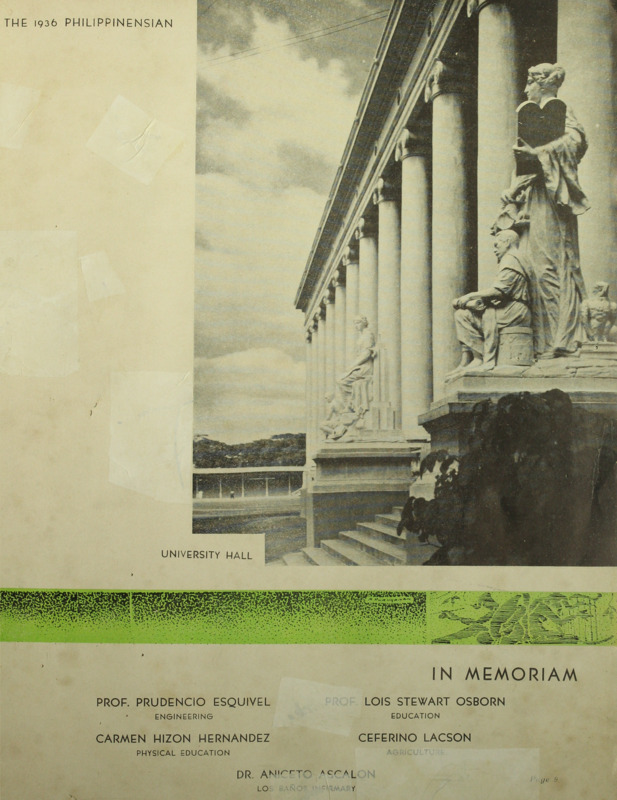 item thumbnail for The University Hall, 1936