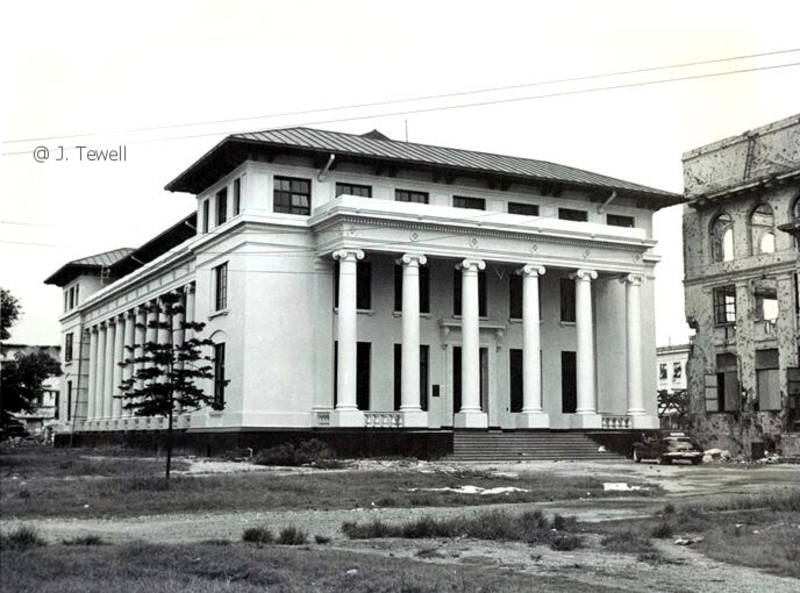 item thumbnail for The University Hall (now the Department of Justice) after Reconstruction in 1950