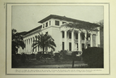 UP Hall, 1931