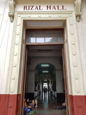 The Entrance of Rizal Hall from the Parking Area of the CAS