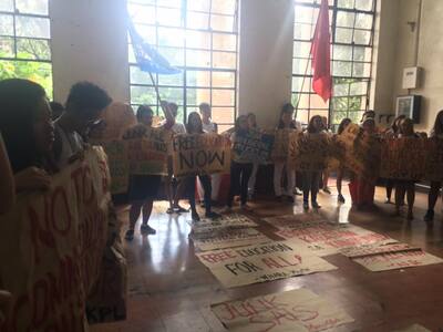 Student Protest at the RH Lobby